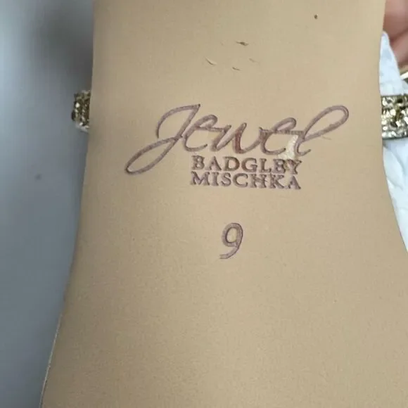 Badgley Mischka Claudia Glitter Block Heel - Picture 8 of 9